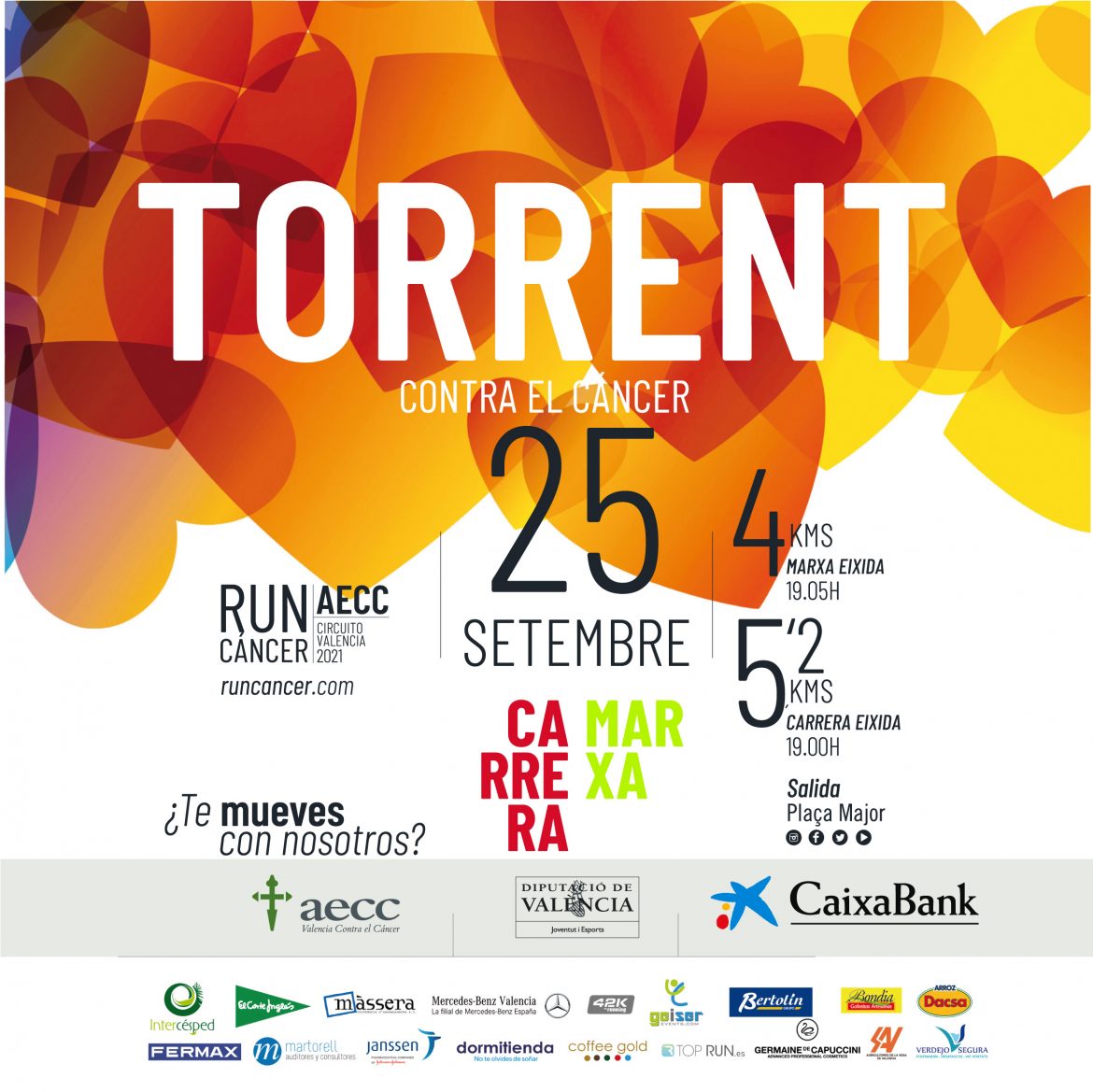 Torrent recauda 9935 € en la carrera solidaria contra el càncer