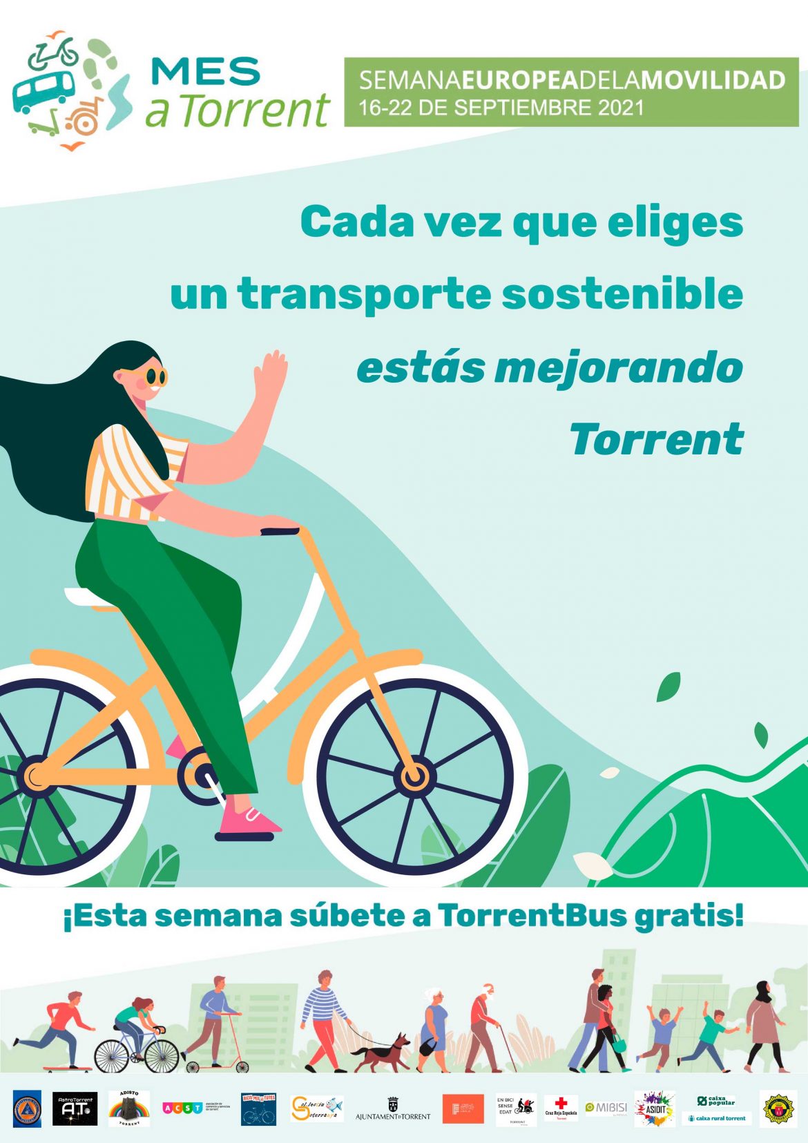 Torrent promueve las prácticas de movilidad sostenible en la Semana Europea de la Movilidad