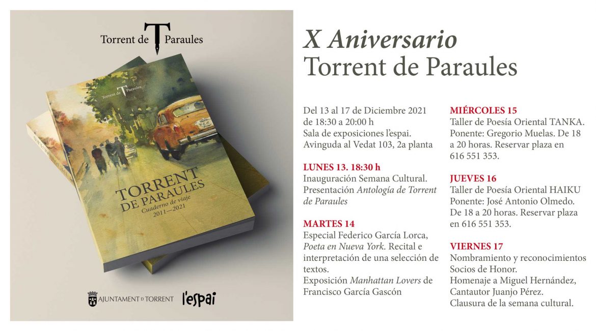 Torrent de Paraules celebra su décimo aniversario con una programa especial de actividades