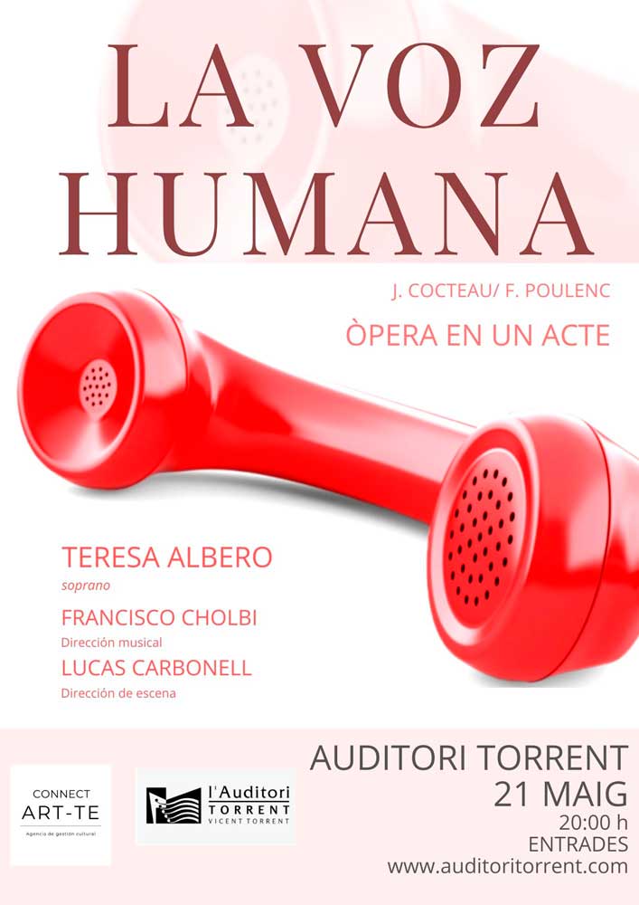 La opera francesa ‘La Voz Humana’ inunda el Auditori de Torrent
