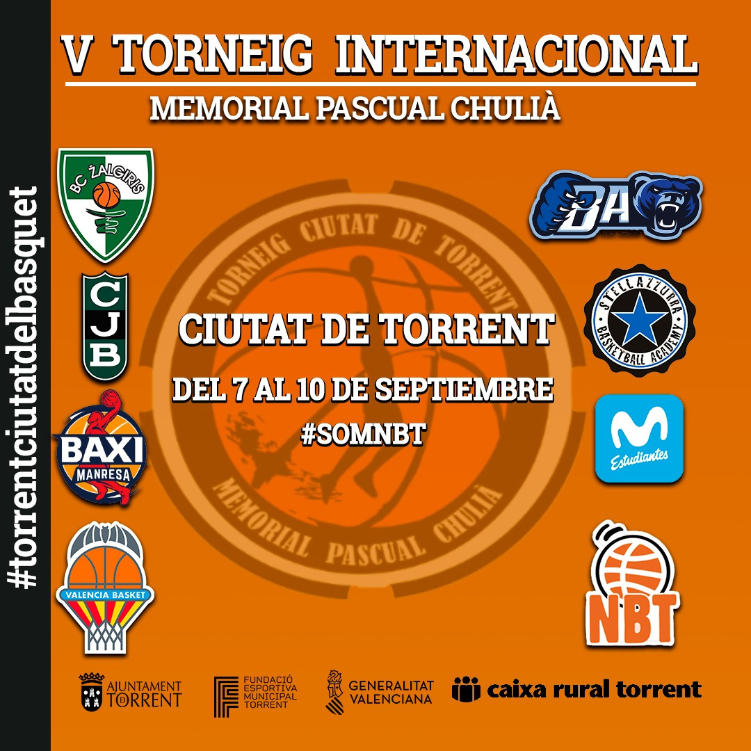 El V Torneo Internacional Ciutat de Torrent traerá el mejor baloncesto a la capital de l’Horta Sud